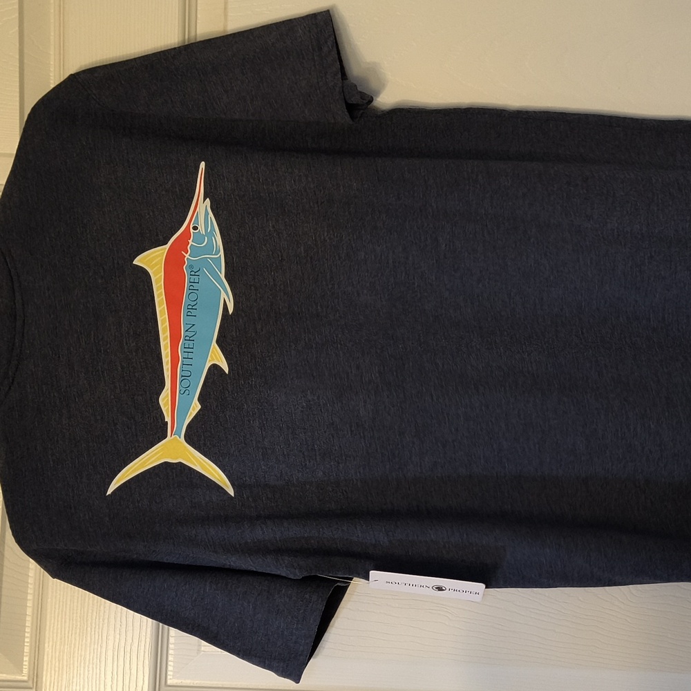 Southern Proper Navy Short Sleeve Tee - Picture 5 of 6